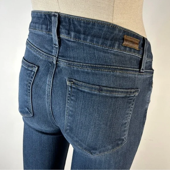 ❤️ PAIGE Dark Blue Verdogo Ankle Skinny Jeans 27 - Picture 4 of 12